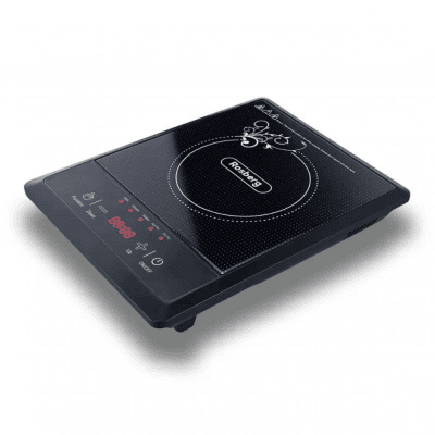 Επιτραπέζια εστία επαγωγική μονή Rosberg R51445J, 2000W, 8 ρύθμισεις θερμοκρασίας, 5 λειτουργίες, LED, Μαύρο