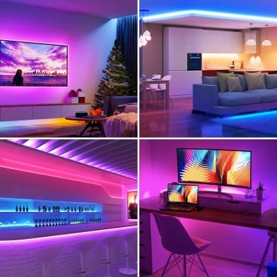 Αδιάβροχη Ταινία LED RGB - 5 μέτρα με τηλεχειριστήριο