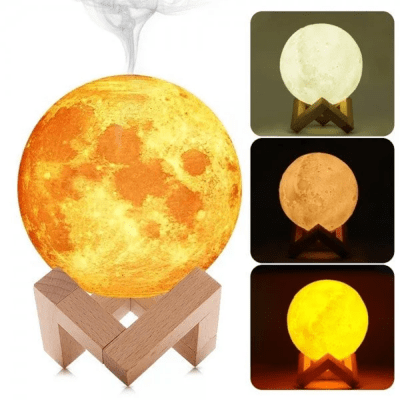 Σελήνη Υγραντήρας – Αρωματοθεραπεία 3D Moon Light Humidifier 880ml