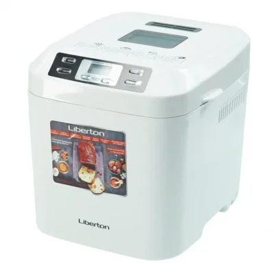 Αρτοπαρασκευαστής Liberton LBM-6302, 600W, επιλογές ψησίματος, 12 ψηφιακά προγράμματα, Λειτουργία για διατήρηση θερμοκρασίας, Χρονοδιακόπτης, Λευκό
