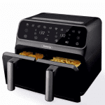 Φριτέζα αέρος διπλή Rosberg Premium RP51980N, 1700W, 8l, Χρονοδιακόπτης , 200C, Μαύρο