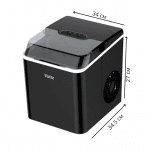 Παγομηχανή Oliver Voltz OV51447A, 100W, 24h/10kg, Παγάκια σε σχήμα σφαίρας-στρογγυλά, Μαύρο