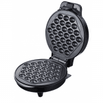 Βαφλιέρα σε σχήμα Bubble Rosberg R51442H, 1000W, Αντικολλητικές πλάκες, Μαύρο