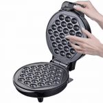 Βαφλιέρα σε σχήμα Bubble Rosberg R51442H, 1000W, Αντικολλητικές πλάκες, Μαύρο