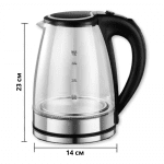 Rosberg Βραστήρας 1.8lt 1800W Ασημί