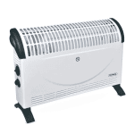 Σόμπα Convector με ανεμιστήρα για πιο γρήγορη διάχυση της θερμότητας στο χώρο της Rosberg R51974AT, 2000W, 3 επίπεδα λειτουργίας, Θερμοστάτης, Λευκό/ Μαύρο