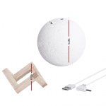 Σελήνη Υγραντήρας – Αρωματοθεραπεία 3D Moon Light Humidifier 880ml