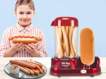Συσκευή για Hot Dog Maker Voltz OV51984A, 365W, Λειτουργία βρασμού αυγών, αντικολλητική επίστρωση, κόκκινο