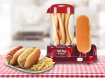 Συσκευή για Hot Dog Maker Voltz OV51984A, 365W, Λειτουργία βρασμού αυγών, αντικολλητική επίστρωση, κόκκινο