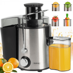 Αποχυμωτής Rosberg R51160A, 600W, Πολτός: 1l, Χυμός: 500ml, 2 ταχύτητες + Turbo, Ανοξείδωτο ατσάλι / μαύρο