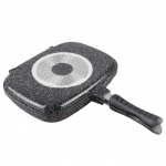 Διπλό τηγάνι Goldmann GM 0232A, 32x7,5 cm, Κεραμική επίστρωση, Αλουμίνιο, ΧΩΡΙΣ Επαγωγή